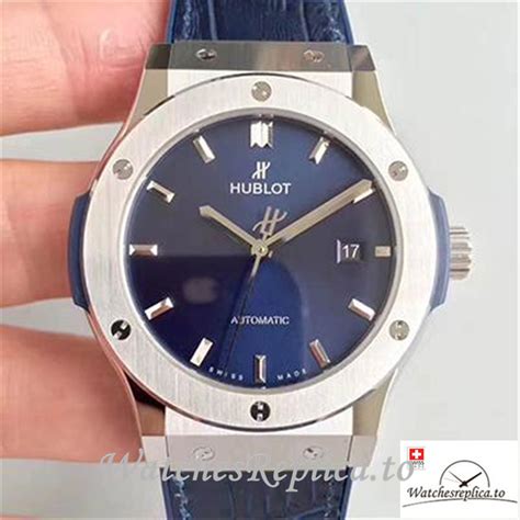 replica hublot classic titanium blu